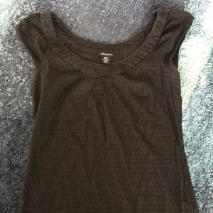 Cute I heart Ronson swiss-dot top